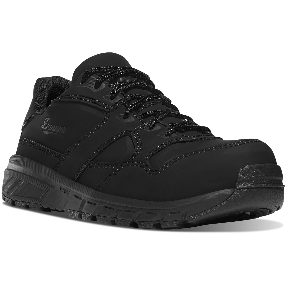 Zapatos De Trabajo Danner Mujer Mexico - Run Time EVO Composite Toe Negros - QRHPO7104